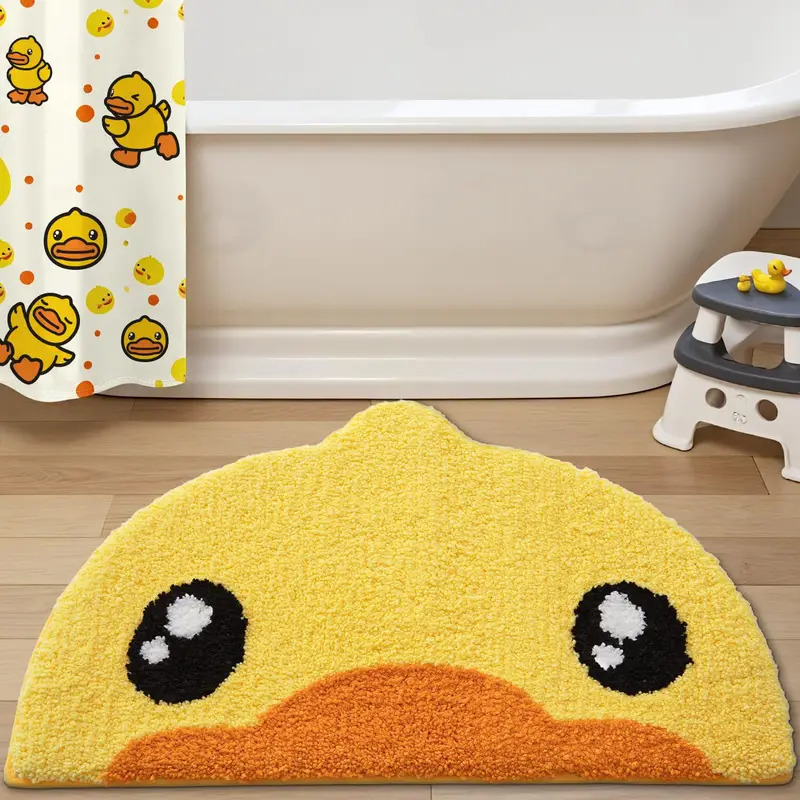 Baby Nursery Rug - VIKAMA Adorable Little Yellow Duck Cartoon
