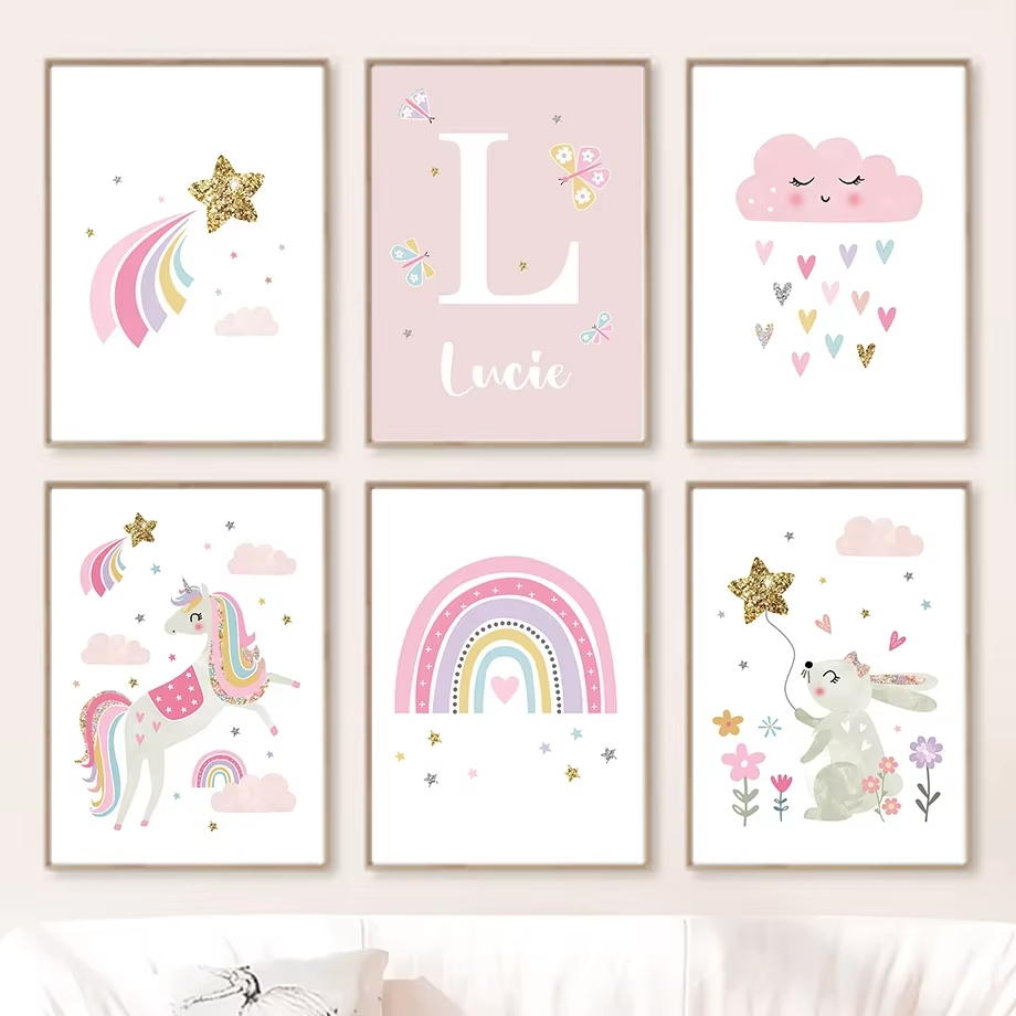 Pink Unicorn Rabbit Rainbow Cl - огляд і ціна Baby Unicorn Nursery