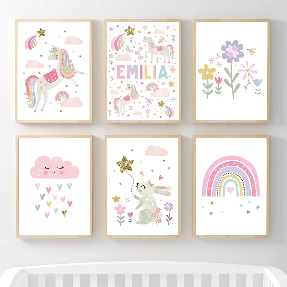 Pink Unicorn Rabbit Rainbow Cl - огляд і ціна Baby Unicorn Nursery