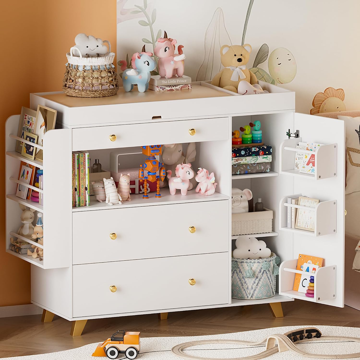 Nursery Dresser with Baby Chan - огляд і ціна Baby Nursery Dresser Changing Table