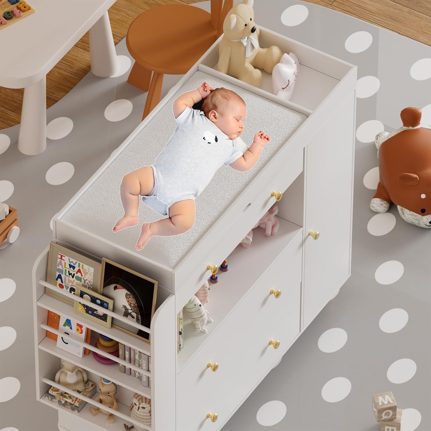 Nursery Dresser with Baby Chan - огляд і ціна Baby Nursery Dresser Changing Table