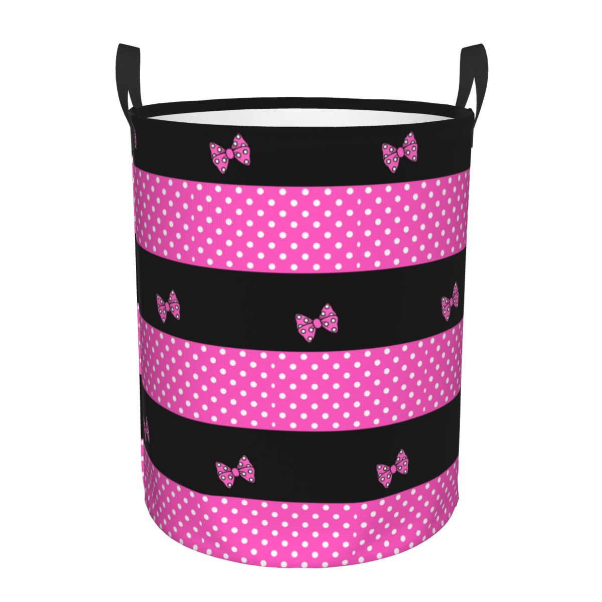 Custom Pink Minnie Polkadots L - огляд і ціна Laundry Hamper Nursery