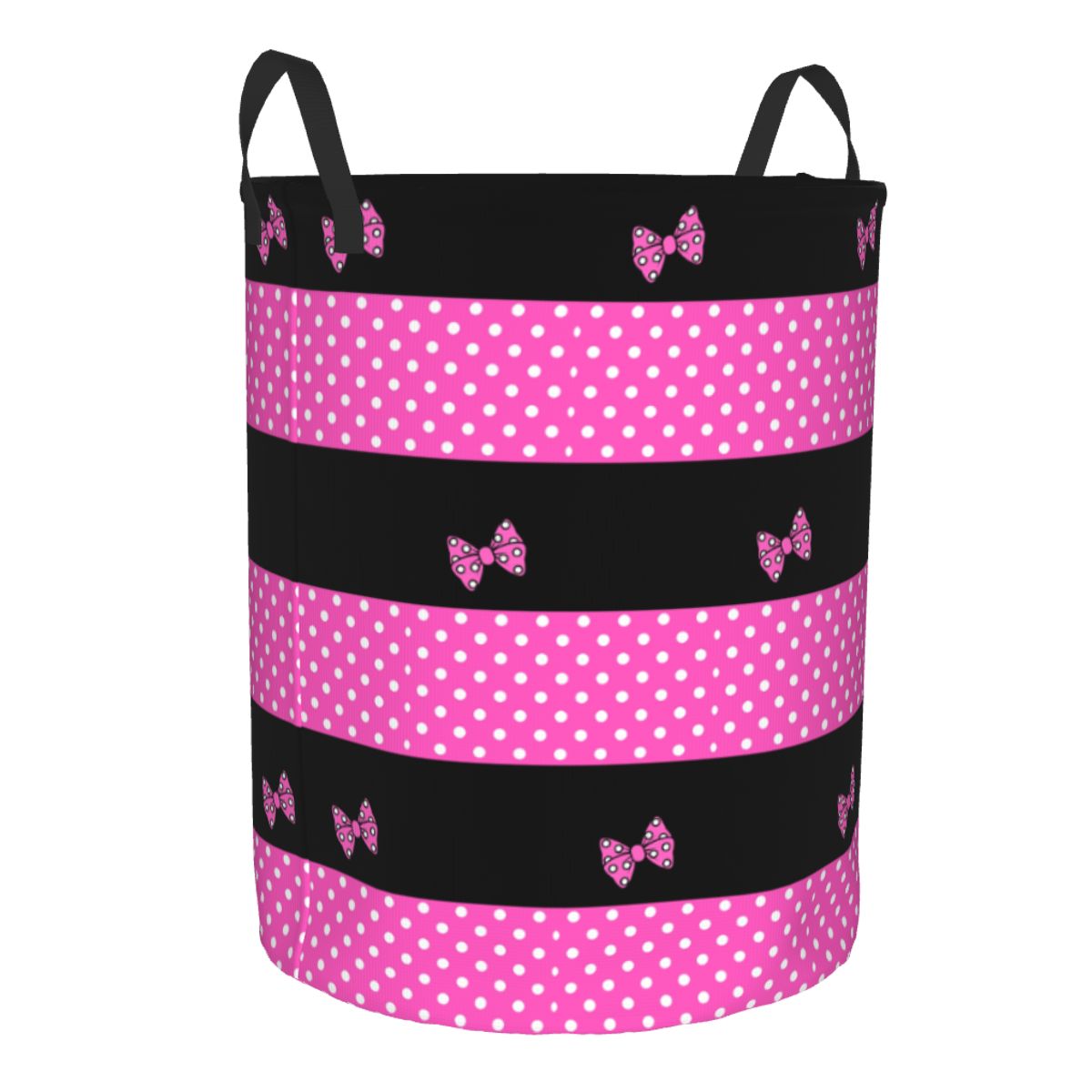 Custom Pink Minnie Polkadots L - огляд і ціна Laundry Hamper Nursery