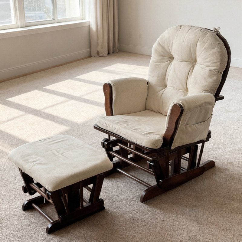 Modern Wood Glider Cushion Mat - огляд і ціна Baby Nursery Glider Chair