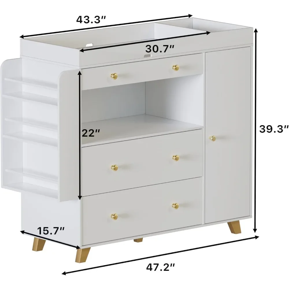 Nursery Dresser, Baby Changing - огляд і ціна Baby Nursery Dresser Changing Table