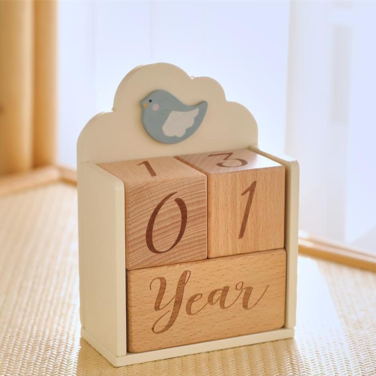 Wooden Baby Milestone Age Bloc - огляд і ціна Baby Nursery Age