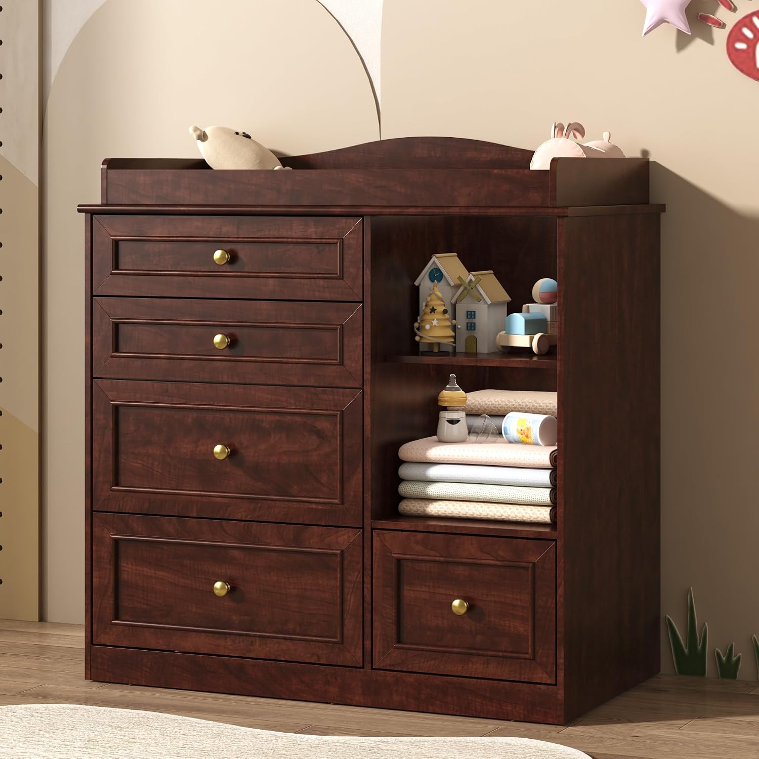 Changing Table Dresser Baby Nu - огляд і ціна Baby Nursery Dresser Changing Table