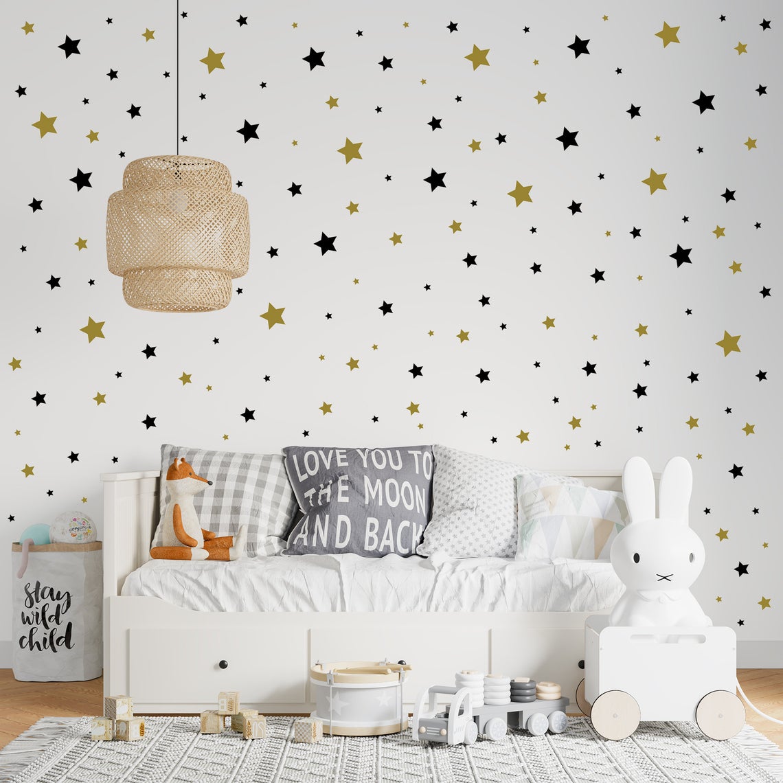 Cartoon 65Pcs Star Wall Sticke - огляд і ціна Baby Nursery Products