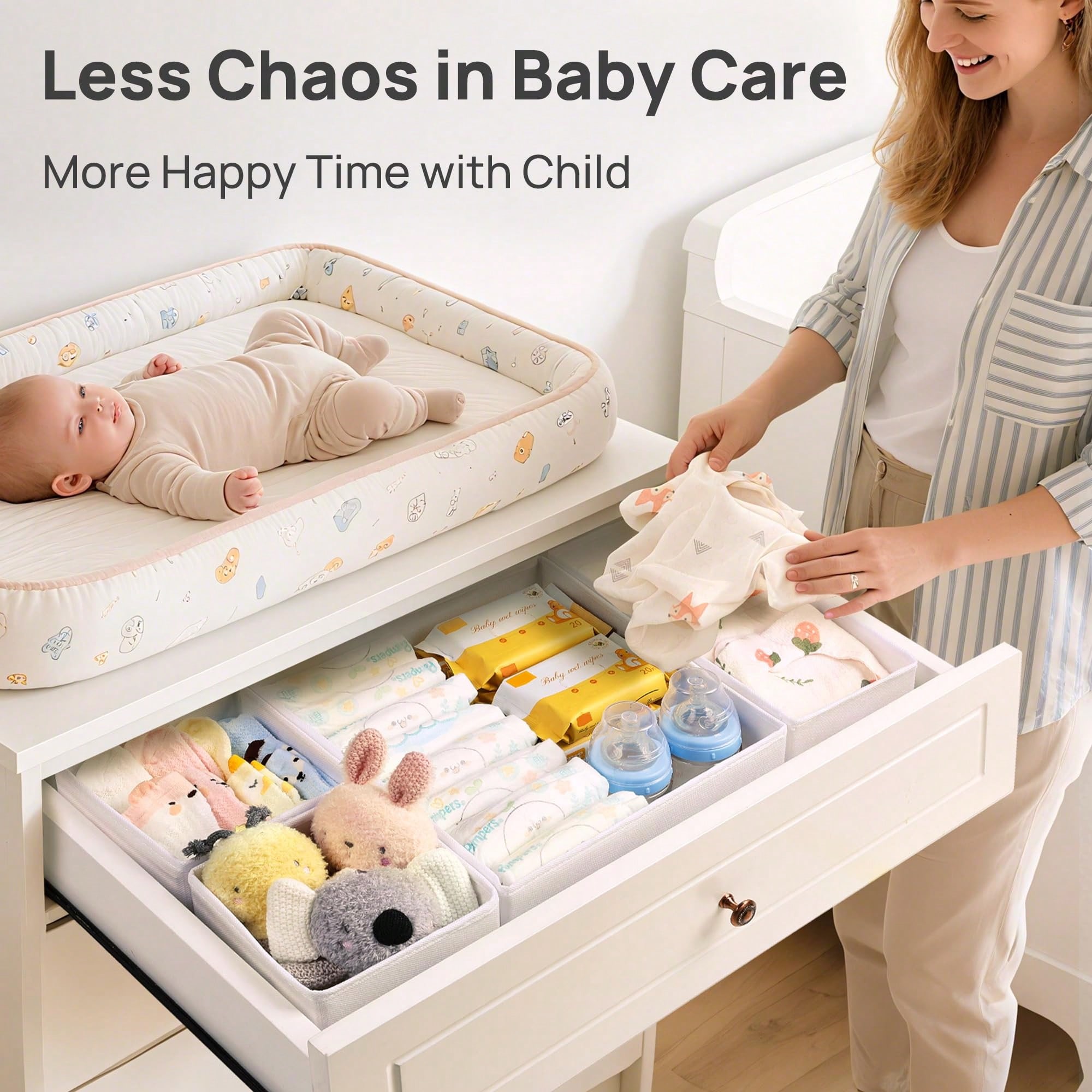 12 Pack Baby Clothes Dresser D - огляд і ціна Baby Nursery Dresser Changing Table