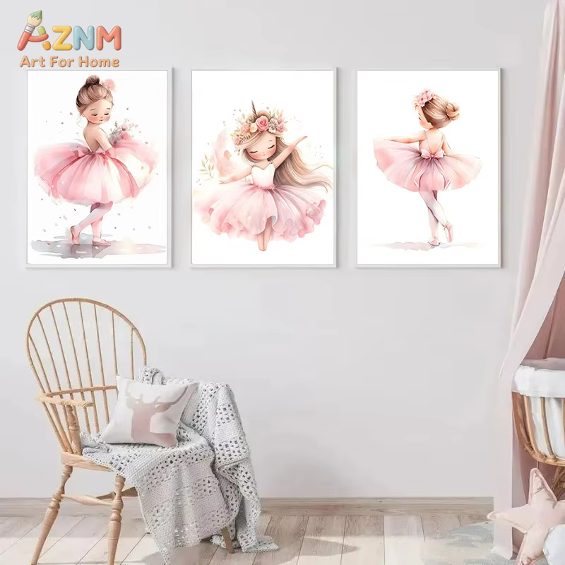 1PC,Pink Ballerina Girl Unicor - огляд і ціна Baby Unicorn Nursery