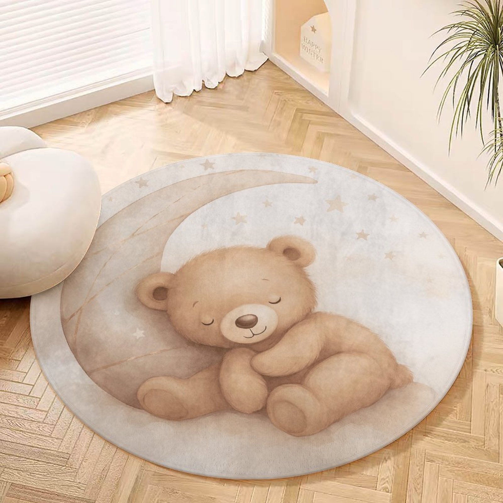 Adorable Teddy Bear Moon Plush - огляд і ціна Baby Nursery Rug