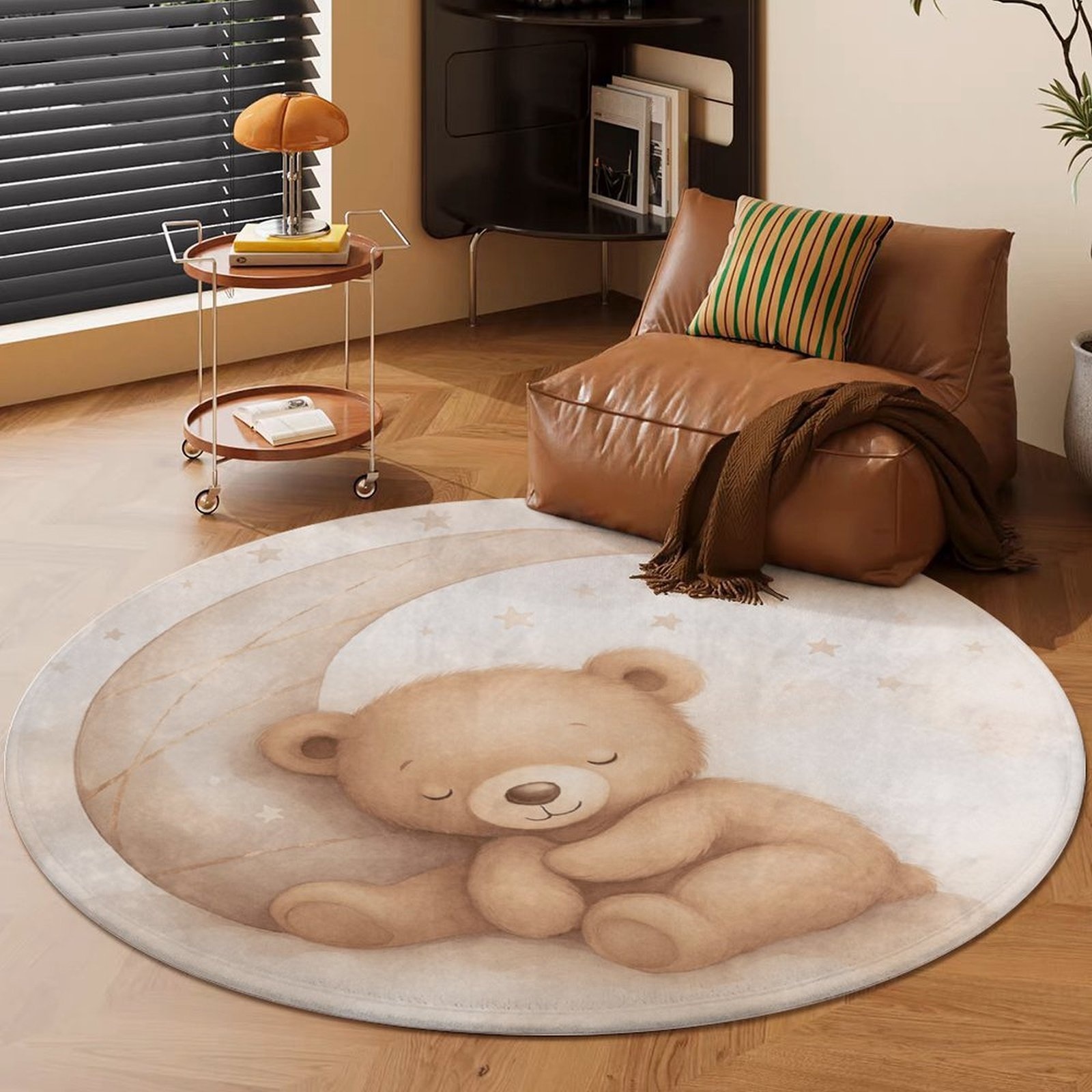 Adorable Teddy Bear Moon Plush - огляд і ціна Baby Nursery Rug