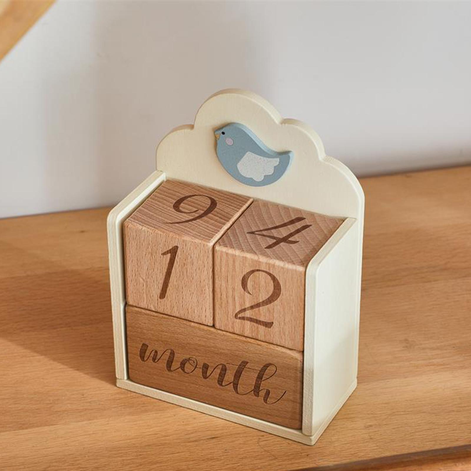 Wooden Baby Age Blocks Unique  - огляд і ціна Baby Nursery Age