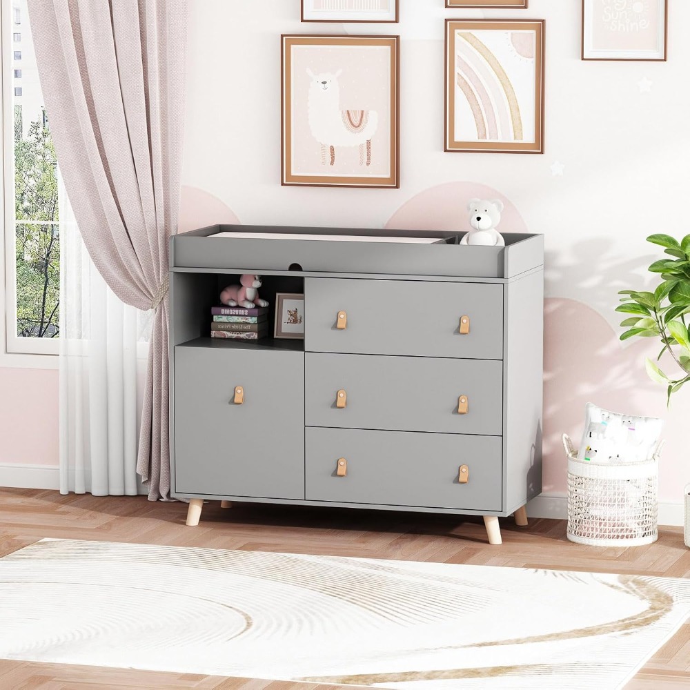 Baby Dresser Changing Table, T - огляд і ціна Baby Nursery Dresser Changing Table