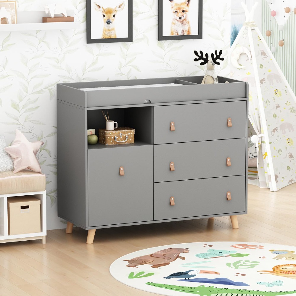 Baby Dresser Changing Table, T - огляд і ціна Baby Nursery Dresser Changing Table