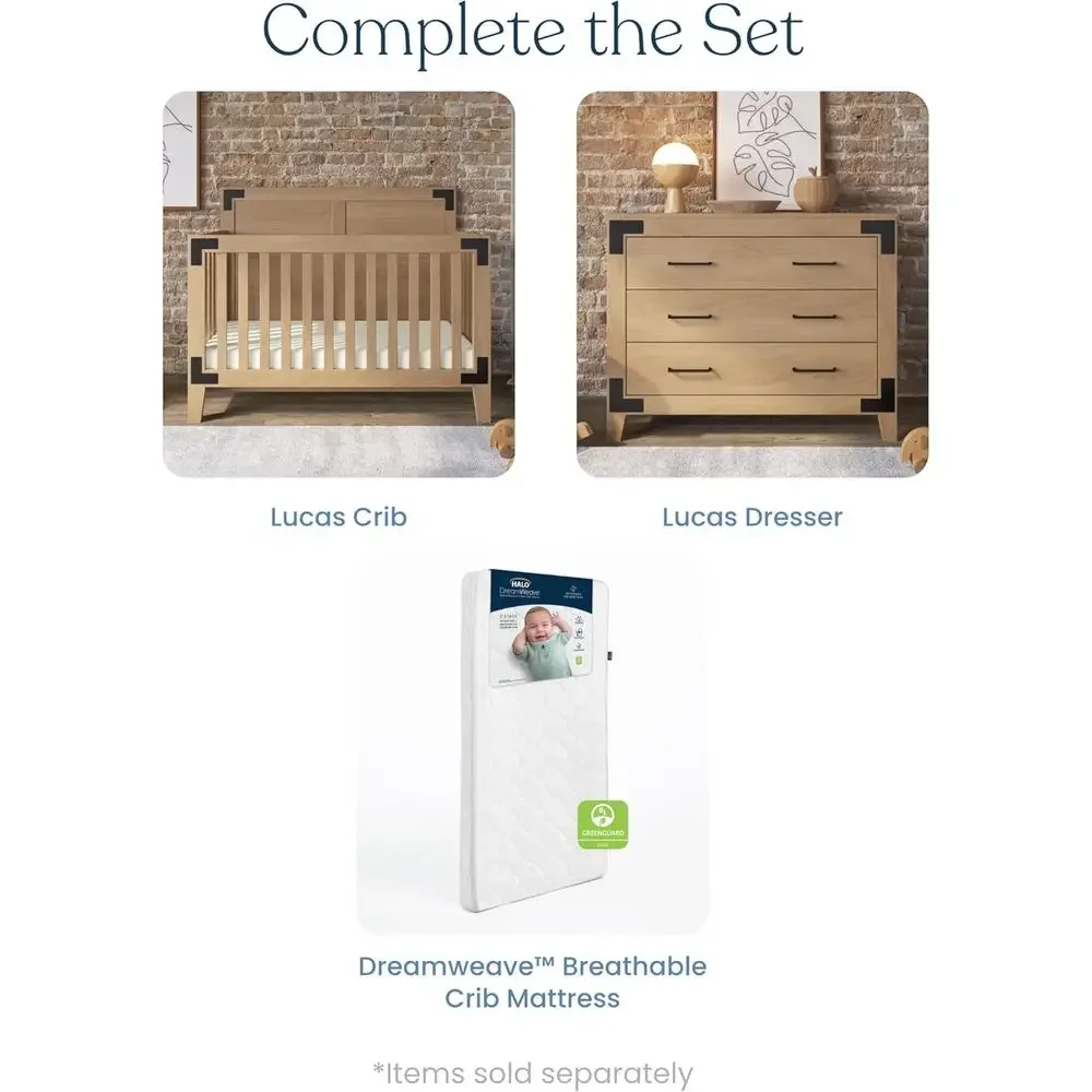 Lucas Design 4-in-1 Convertibl - огляд і ціна Convertible Crib Set
