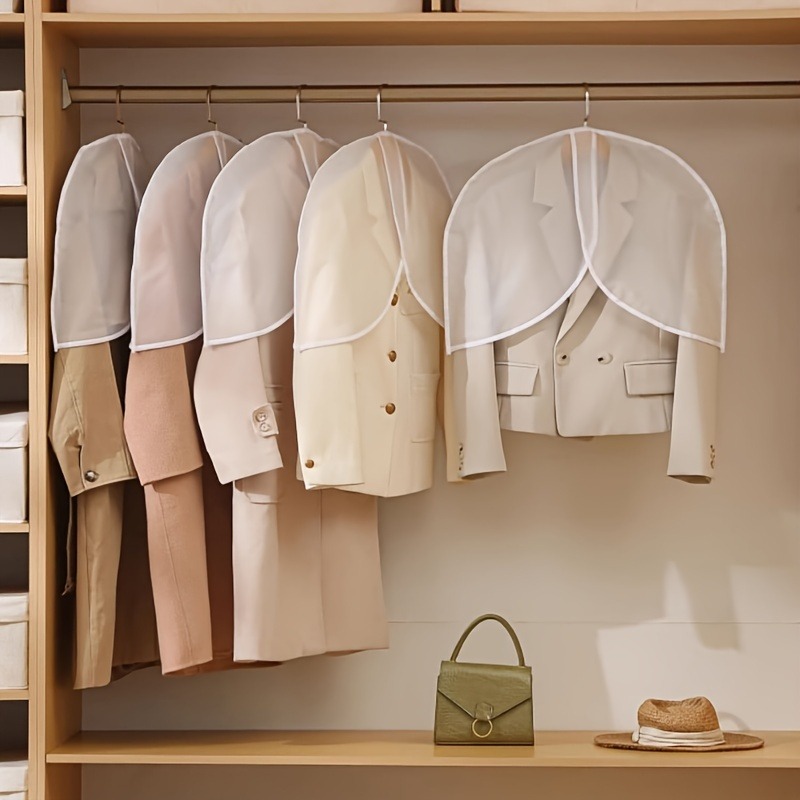 White PVC Garment Covers Trans - огляд і ціна Drawer Dresser White