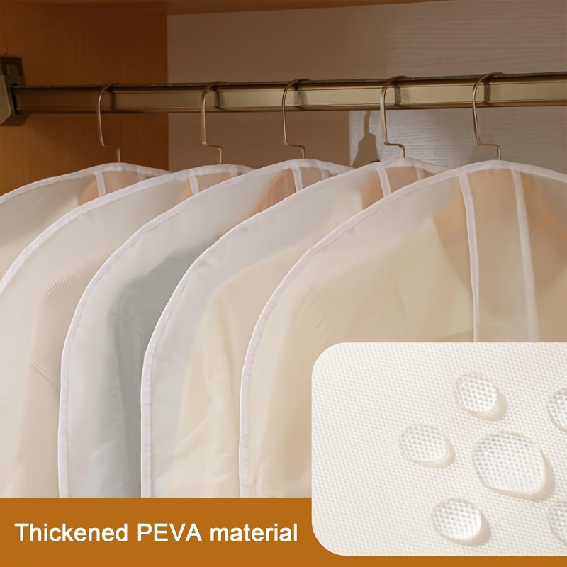 White PVC Garment Covers Trans - огляд і ціна Drawer Dresser White