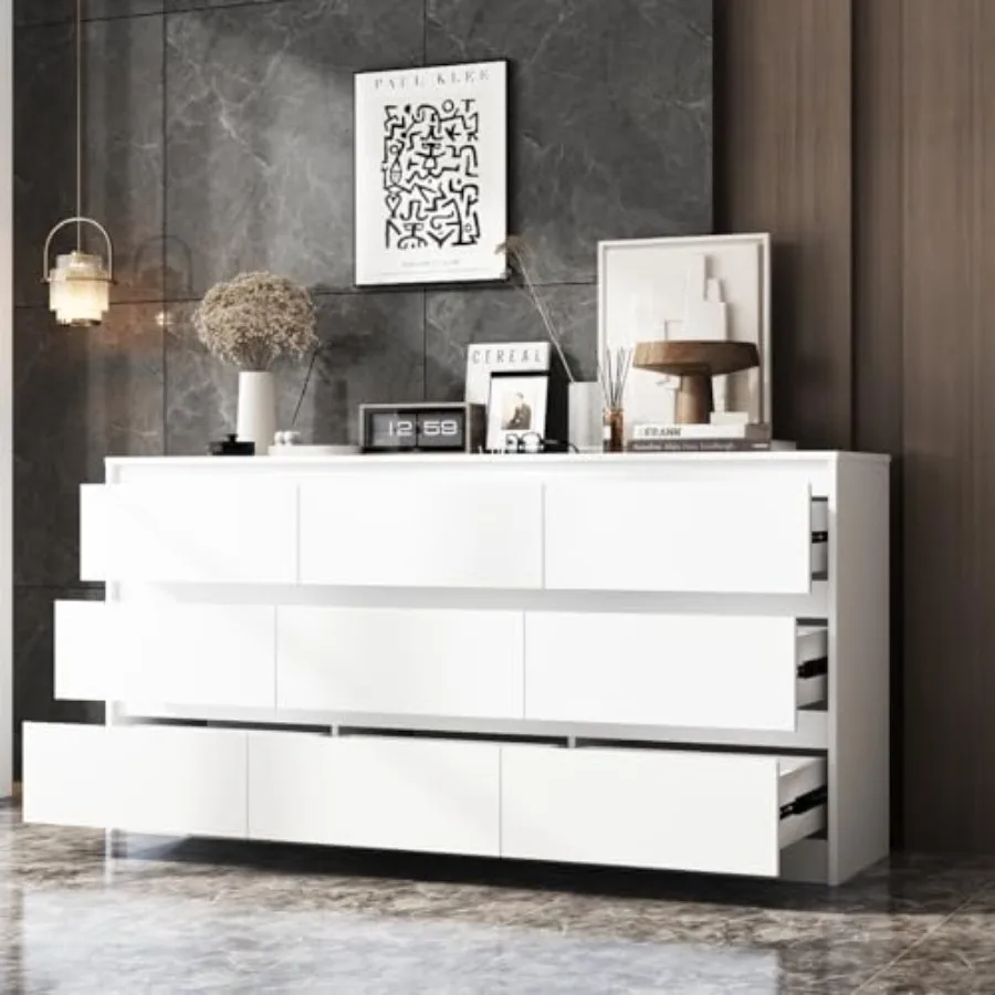 9 Drawer Dresser for Bedroom w - огляд і ціна Drawer Dresser White