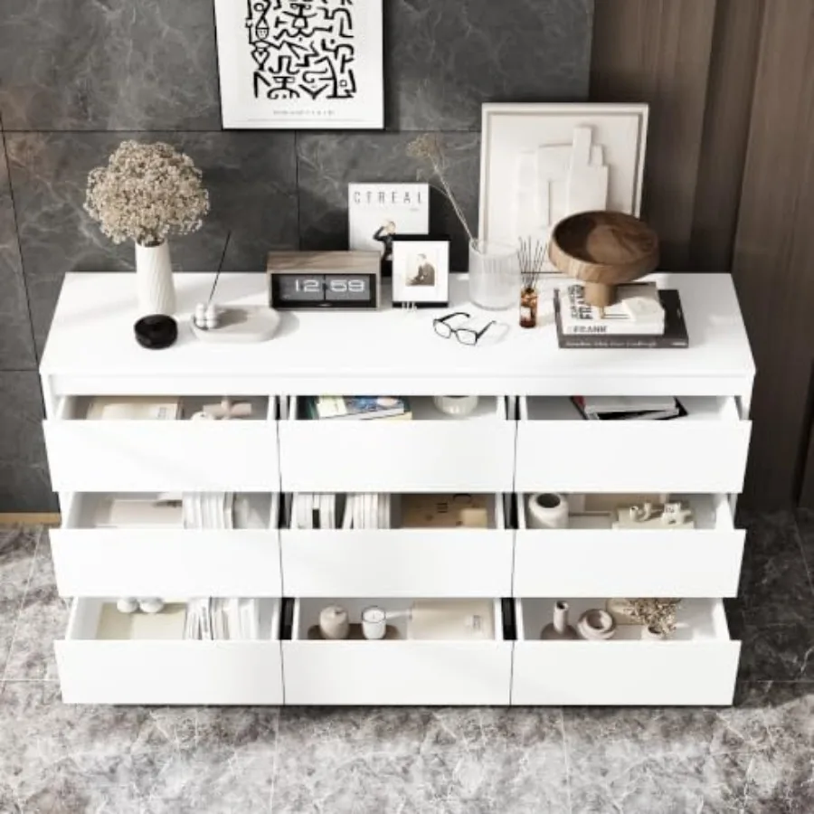 9 Drawer Dresser for Bedroom w - огляд і ціна Drawer Dresser White
