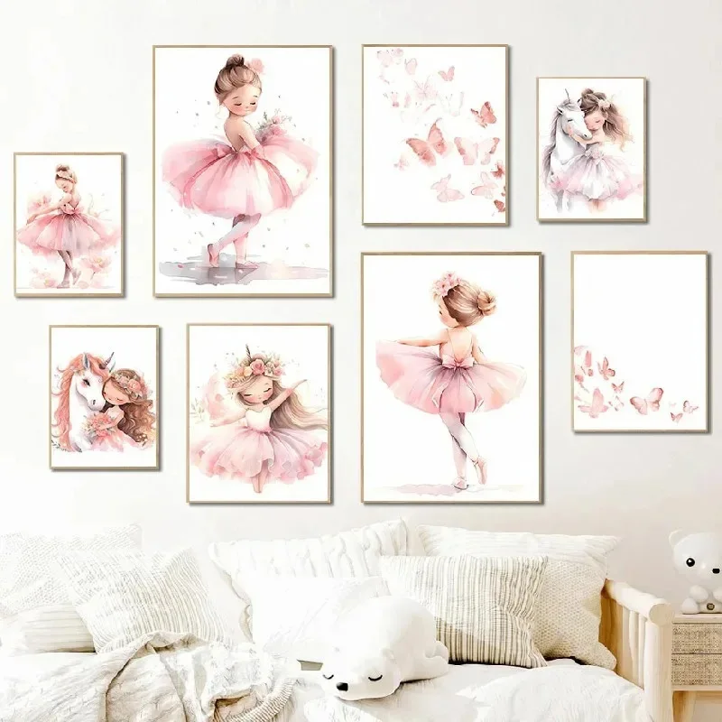 Pink Ballerina Girl Unicorn Bu - огляд і ціна Baby Unicorn Nursery