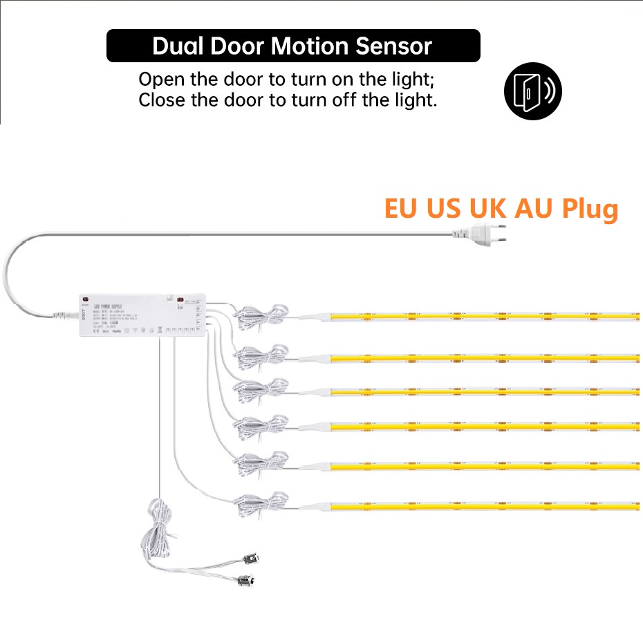 AU EU US UK Plug 12V COB LED S - огляд і ціна Drawer Dresser White