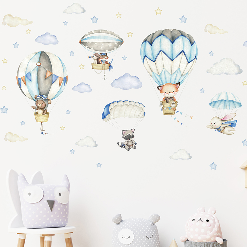 Cartoon Cute Animals Hot Air B - огляд і ціна Baby Nursery Products