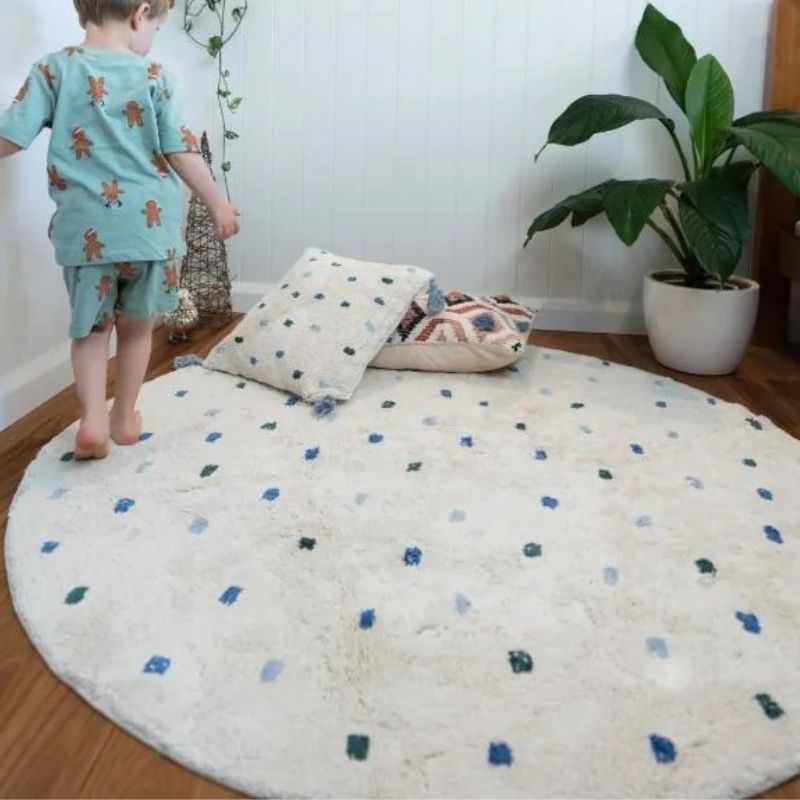 Dot Fluffy Carpet Living Room  - огляд і ціна Baby Nursery Carpet