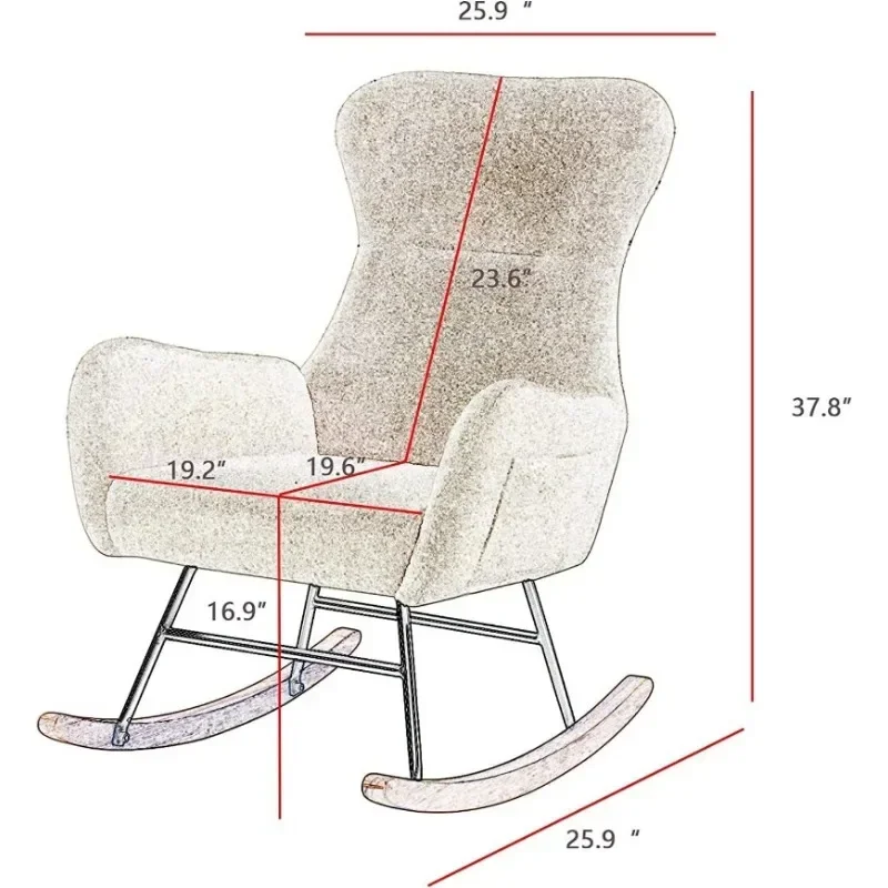 Hansones Rocking Chair Nursery - огляд і ціна Baby Nursery Glider Chair