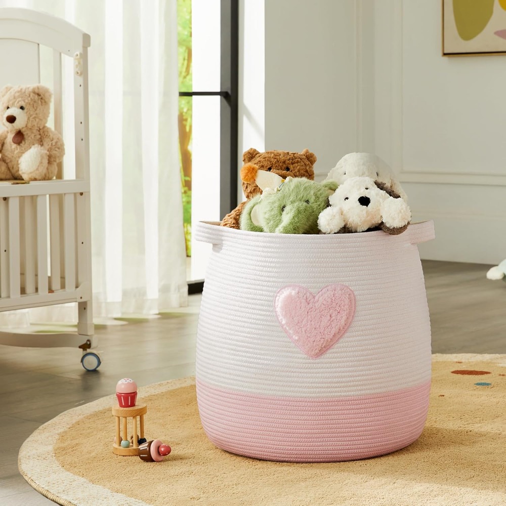 Pink Laundry Basket Hamper for - огляд і ціна Laundry Hamper Nursery