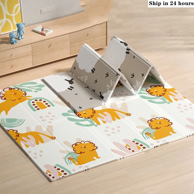 Baby Play Mats Foldable Xpe Pu - огляд і ціна Baby Nursery Carpet