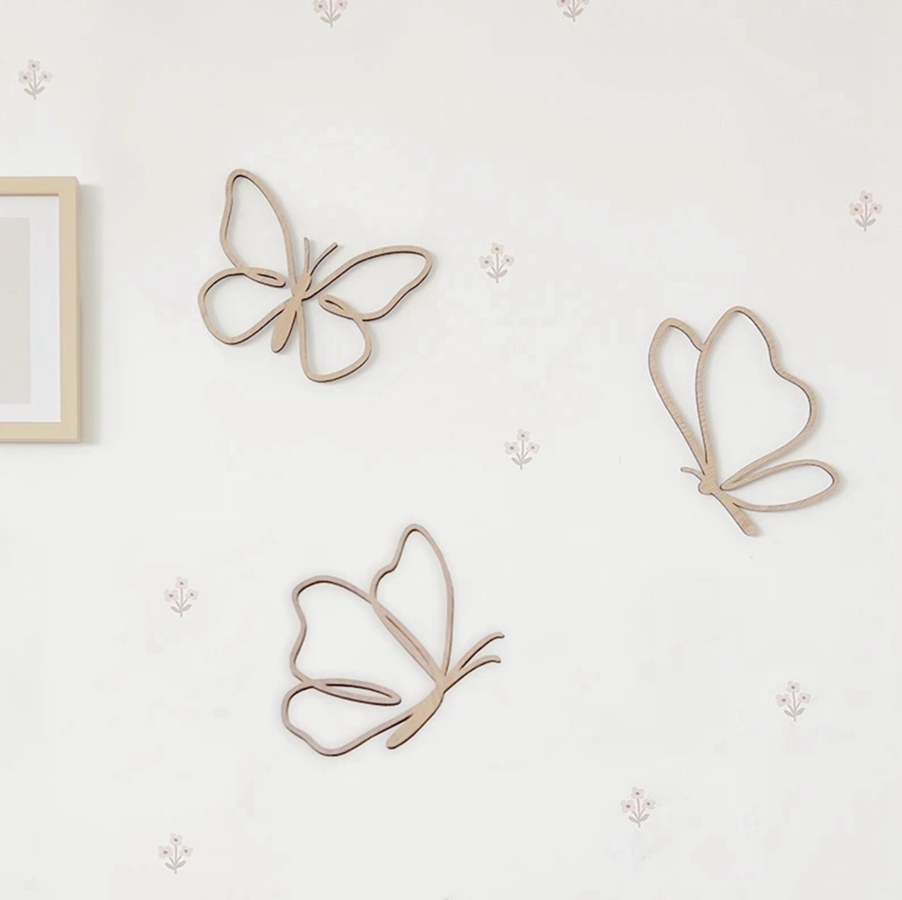 Wooden Butterflies Sign, Woode - огляд і ціна Baby Nursery Products