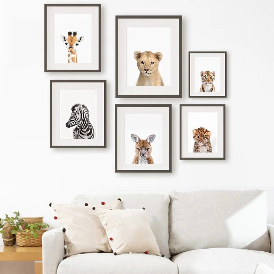 1pc frameless Canvas Painting  - огляд і ціна Animals Baby Nursery