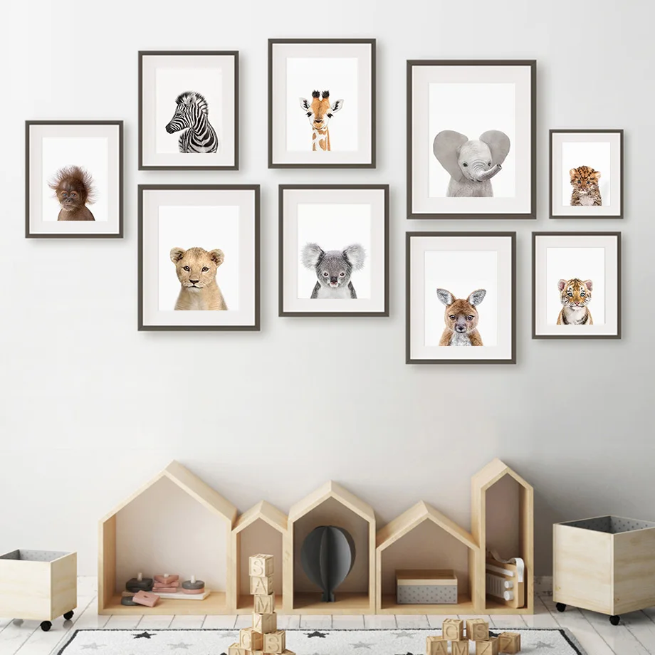 1pc frameless Canvas Painting  - огляд і ціна Animals Baby Nursery