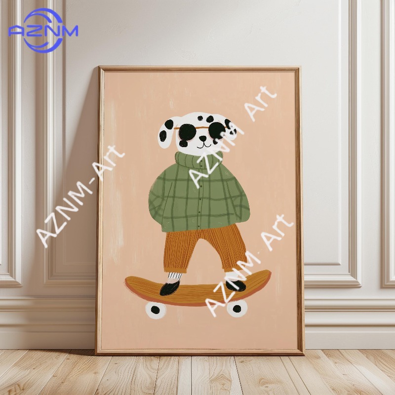 1PC Funny Animal Skateboarding - огляд і ціна Baby Nursery Products