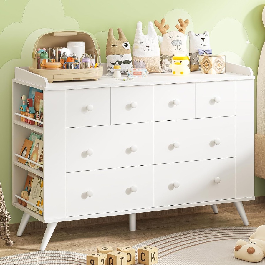 Baby Dresser, Dresser Cabinet  - огляд і ціна Drawer Dresser White