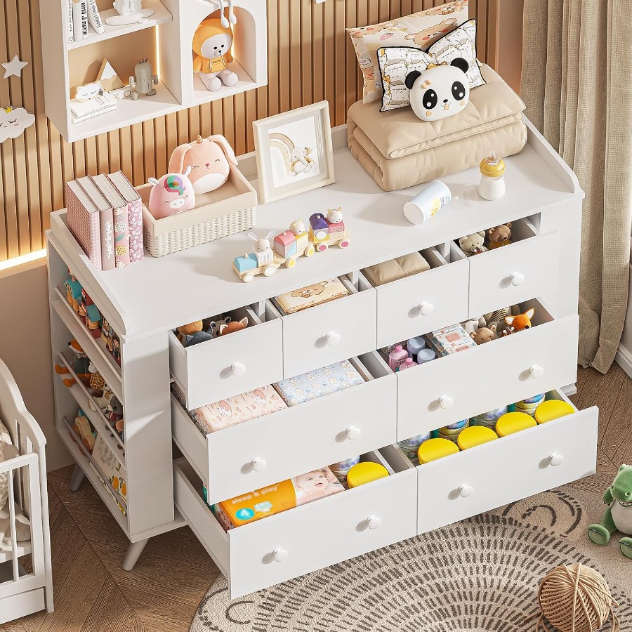 Baby Dresser, Dresser Cabinet  - огляд і ціна Drawer Dresser White
