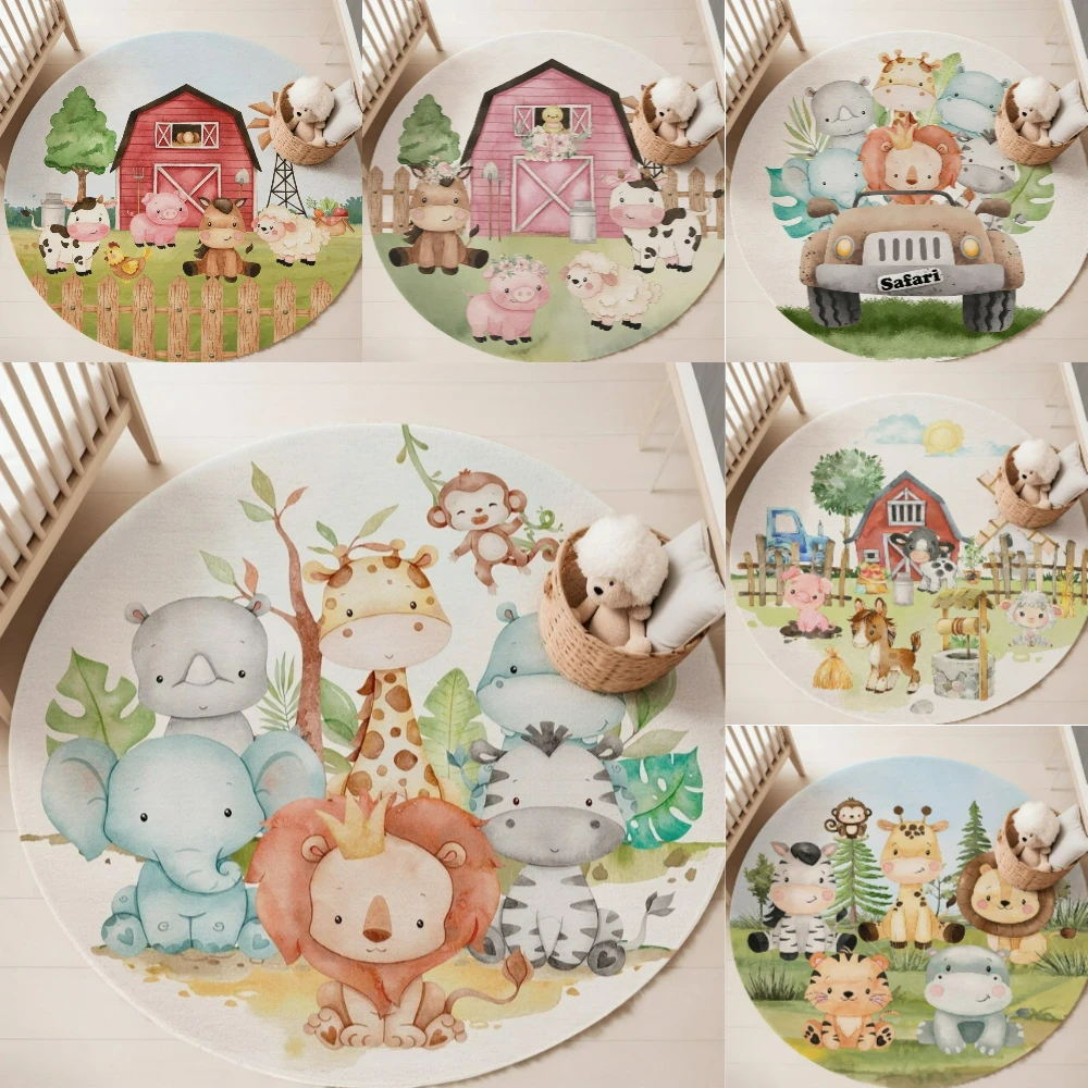 Woodland Animals Nursery Rug f - огляд і ціна Baby Nursery Carpet