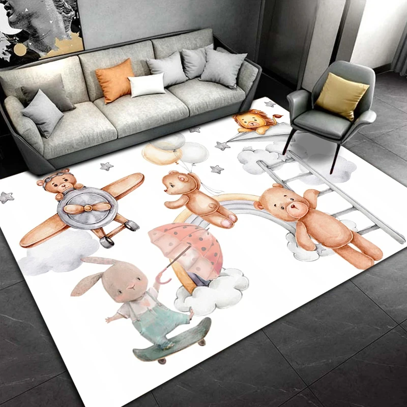 Cartoon Bear Carpet for Living - огляд і ціна Baby Nursery Rug