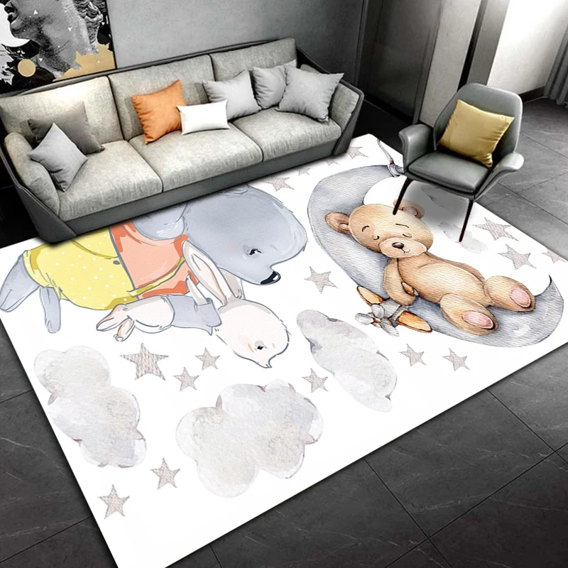 Cartoon Bear Carpet for Living - огляд і ціна Baby Nursery Rug