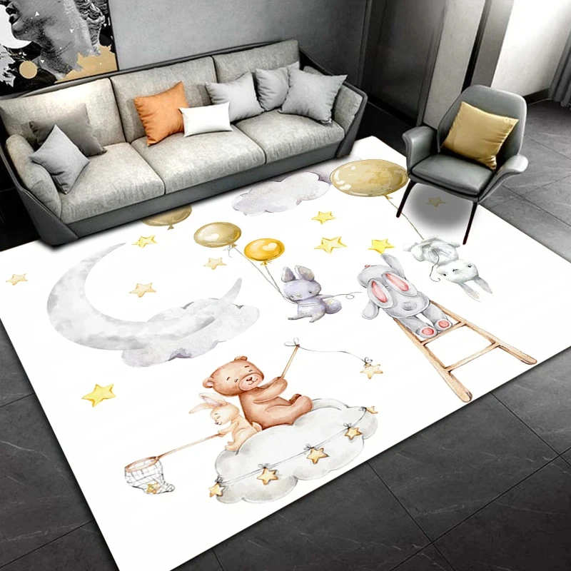 Cartoon Bear Carpet for Living - огляд і ціна Baby Nursery Rug