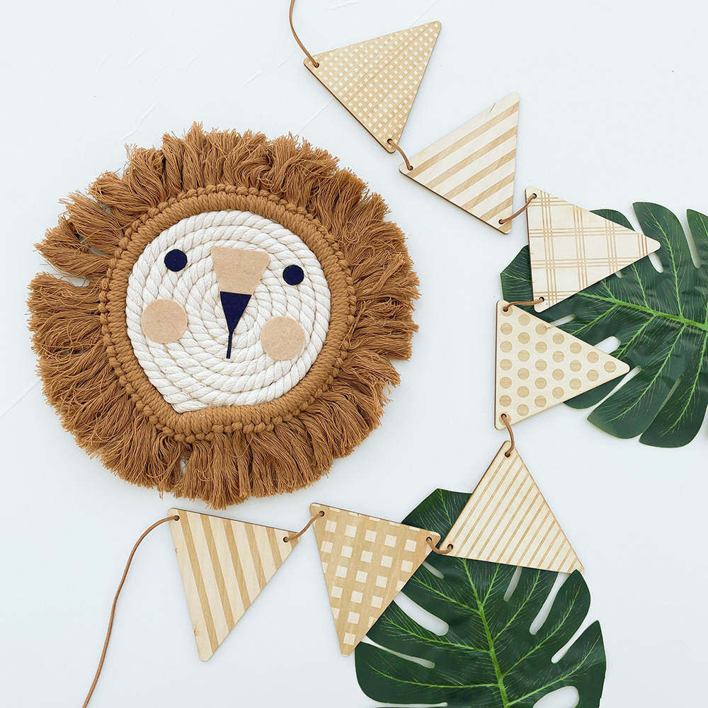 Nordic Wooden Triangle Flag Wa - огляд і ціна Baby Nursery Products