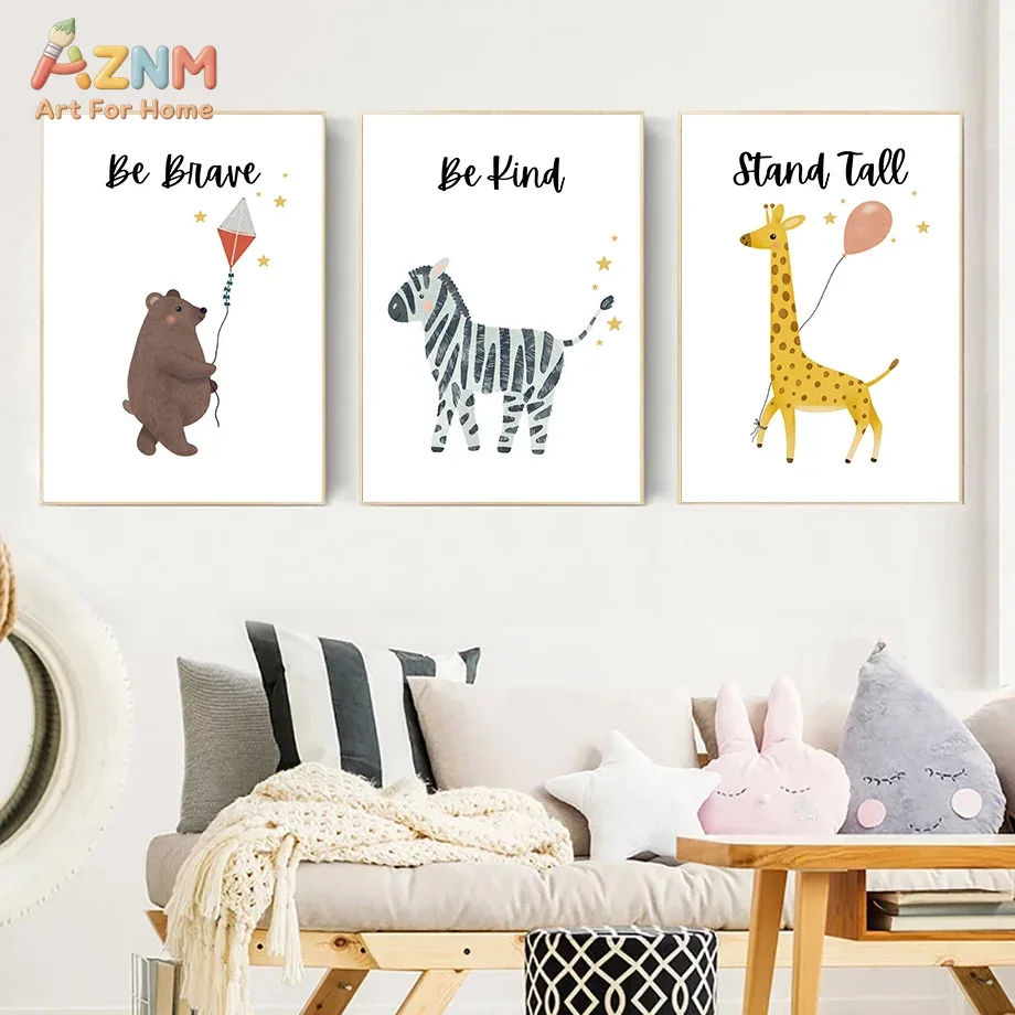 AZNM Be Brave Kind Stand Tall  - огляд і ціна Animals Baby Nursery