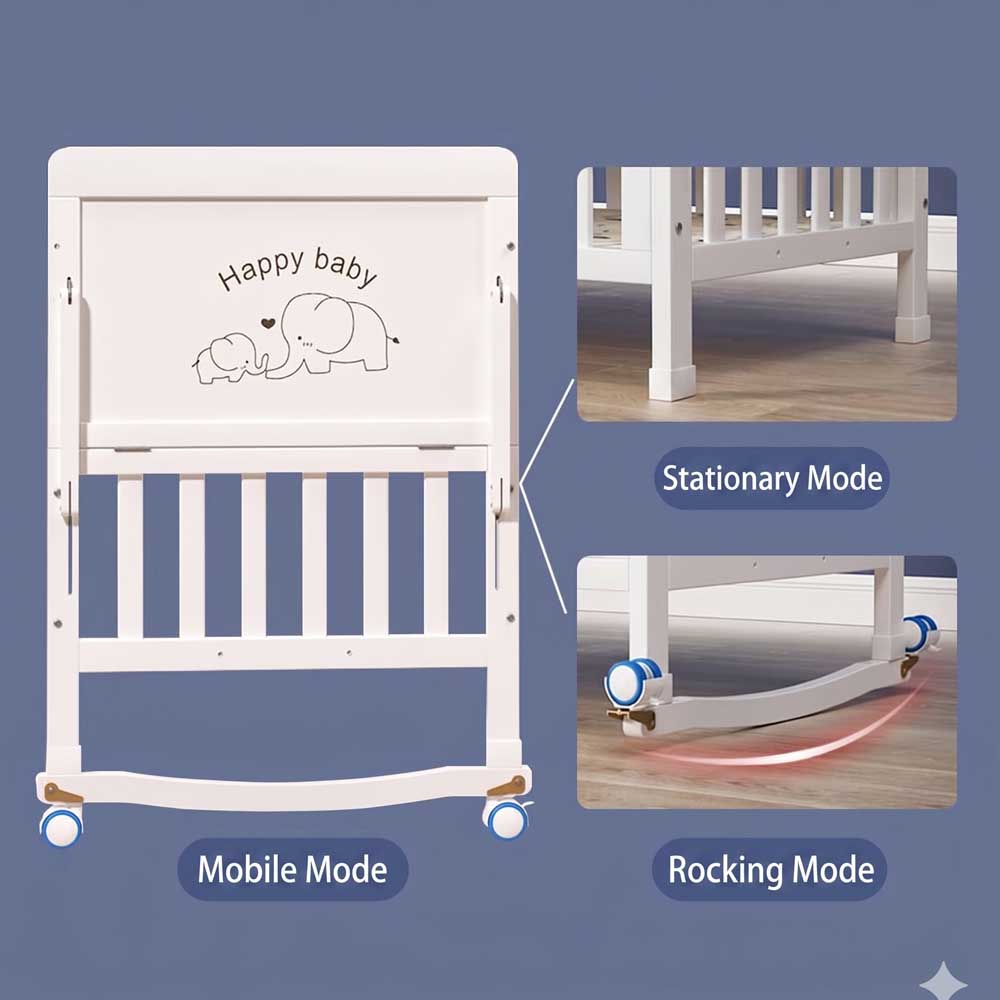 Premium Baby Crib Solid Wood C - огляд і ціна Convertible Crib Set