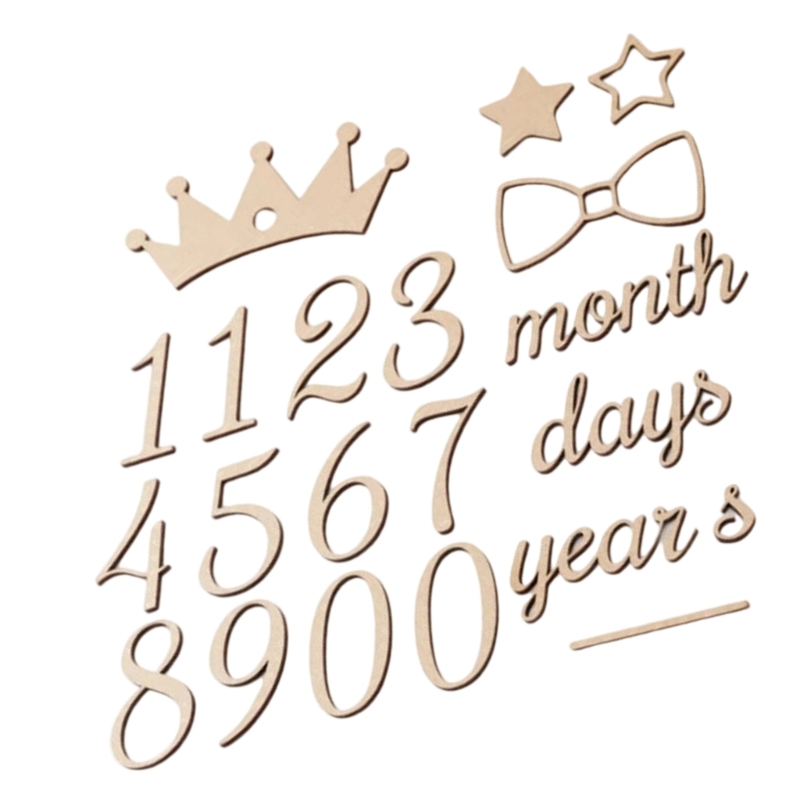 Wooden Milestones Number and W - огляд і ціна Baby Nursery Age