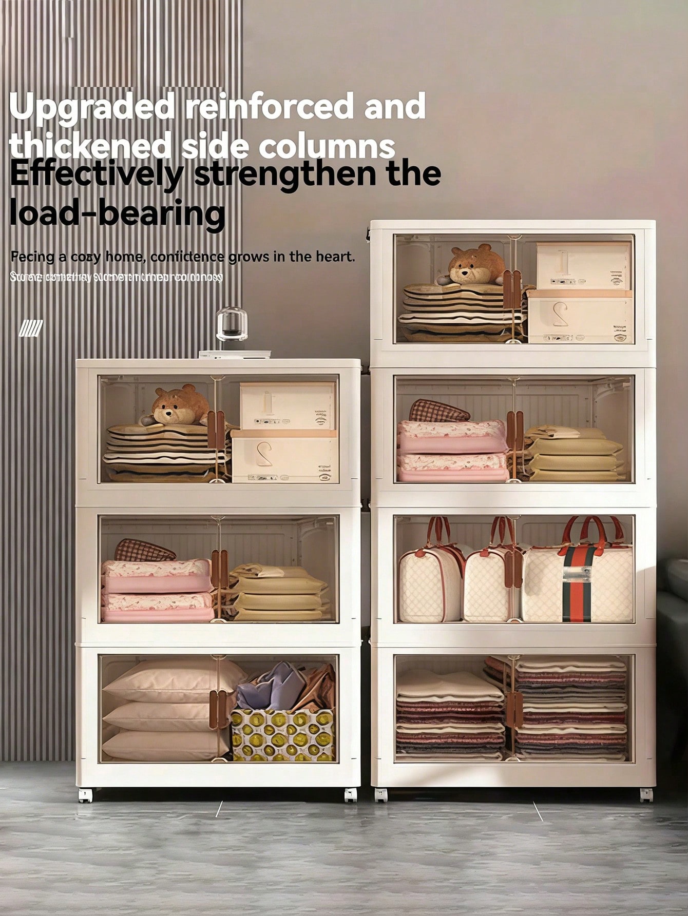 5 Tier Foldable Storage Cabine - огляд і ціна Drawer Dresser White